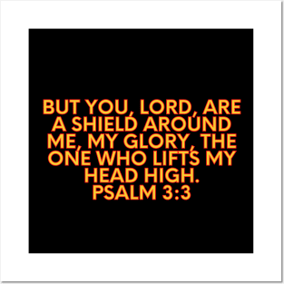 Bible Verse Psalm 3:3 Posters and Art